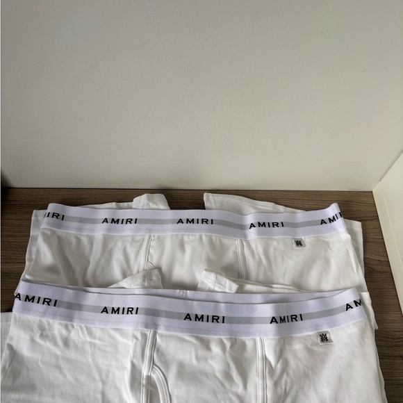 AMIRI Two-Pack White Logo Patch Boxer Briefs Sz XXL NEW - Picture 7 of 9